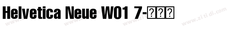 Helvetica Neue W01 7字体转换